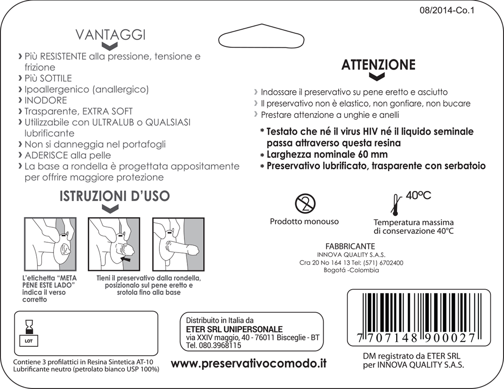 mrComodo Free preservativi anallergici ultrasottili