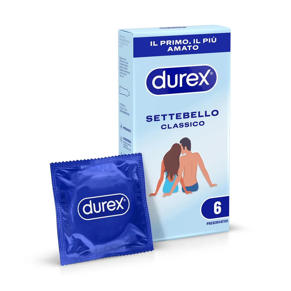 Durex Settebello Classico preservativi 56 mm 6 pezzi regular