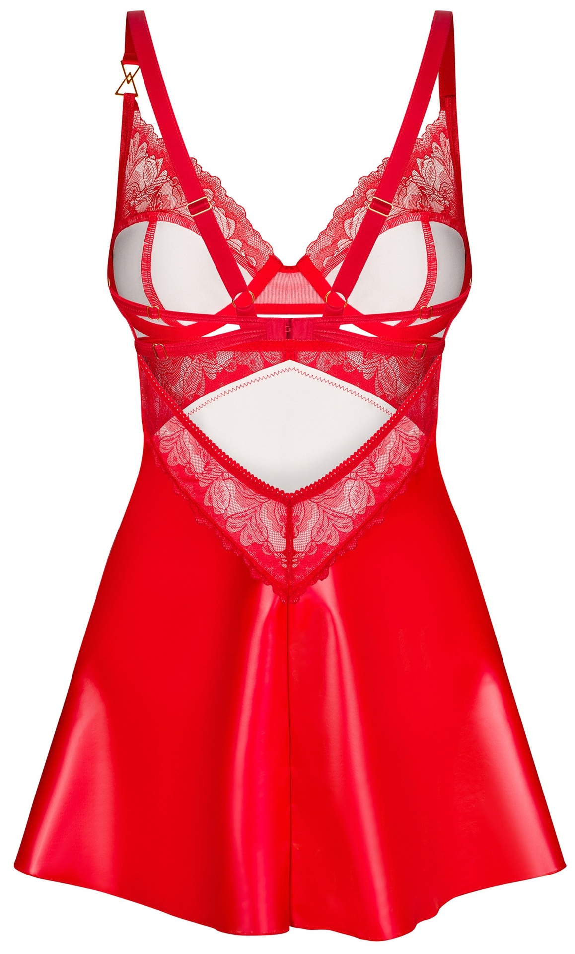 Obsessive Aliosa chemise rossa con perizoma in pizzo