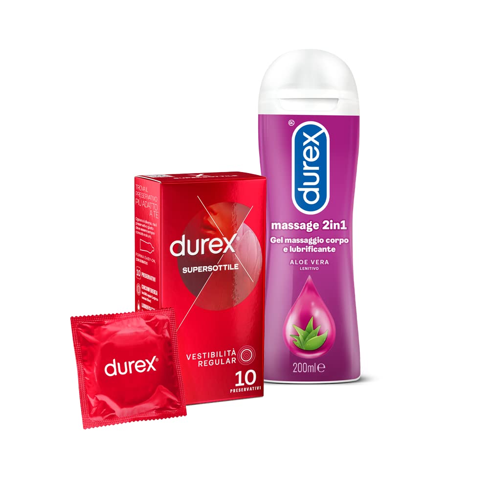 Durex Supersottile Regular preservativi 10 pz misura regolare