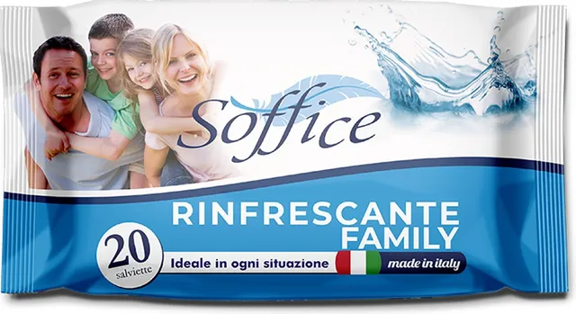 Soffice Rinfrescante Family salviettine mani 20 pezzi
