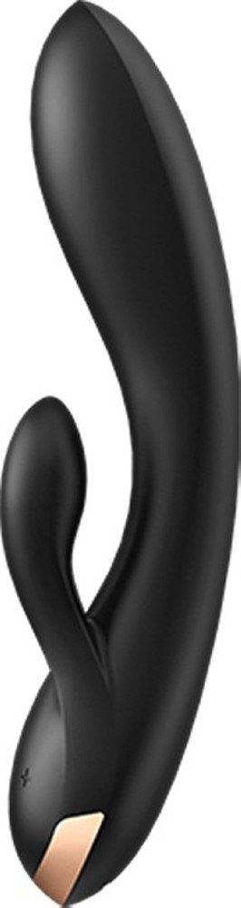 Satisfyer Double Flex vibratore rabbit rosso con app 20 cm silicone