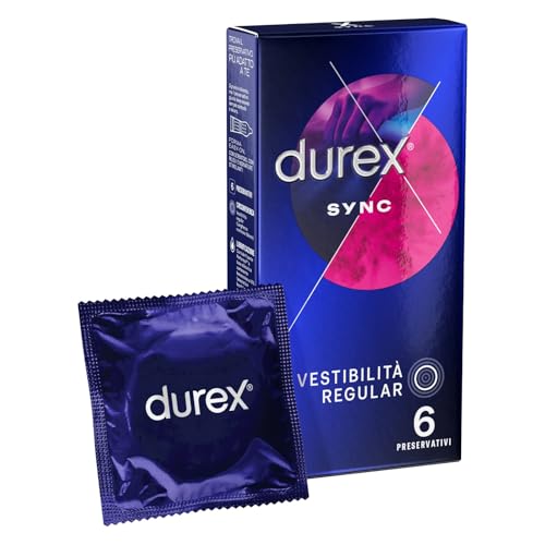 Durex Sync preservativi ritardanti 24 pezzi con rilievi