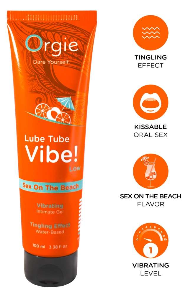 Orgie Lube Tube Vibe Lubrificante Sex on the Beach