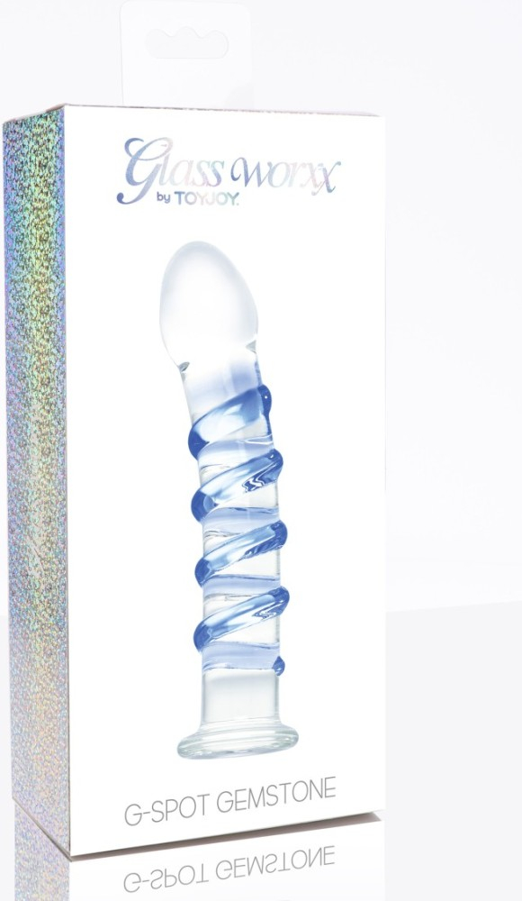Toyjoy Glassworxx G-Spot Gemstone Dildo Vetro 18 cm Curvo