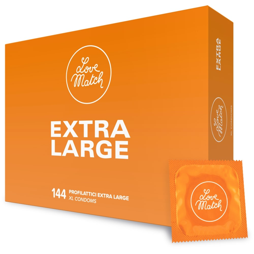 Love Match Extra Large preservativi XL 144 pezzi misura large