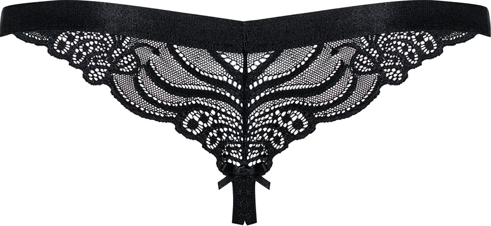 Obsessive 828-THC-1 perizoma aperto crotchless pizzo nero