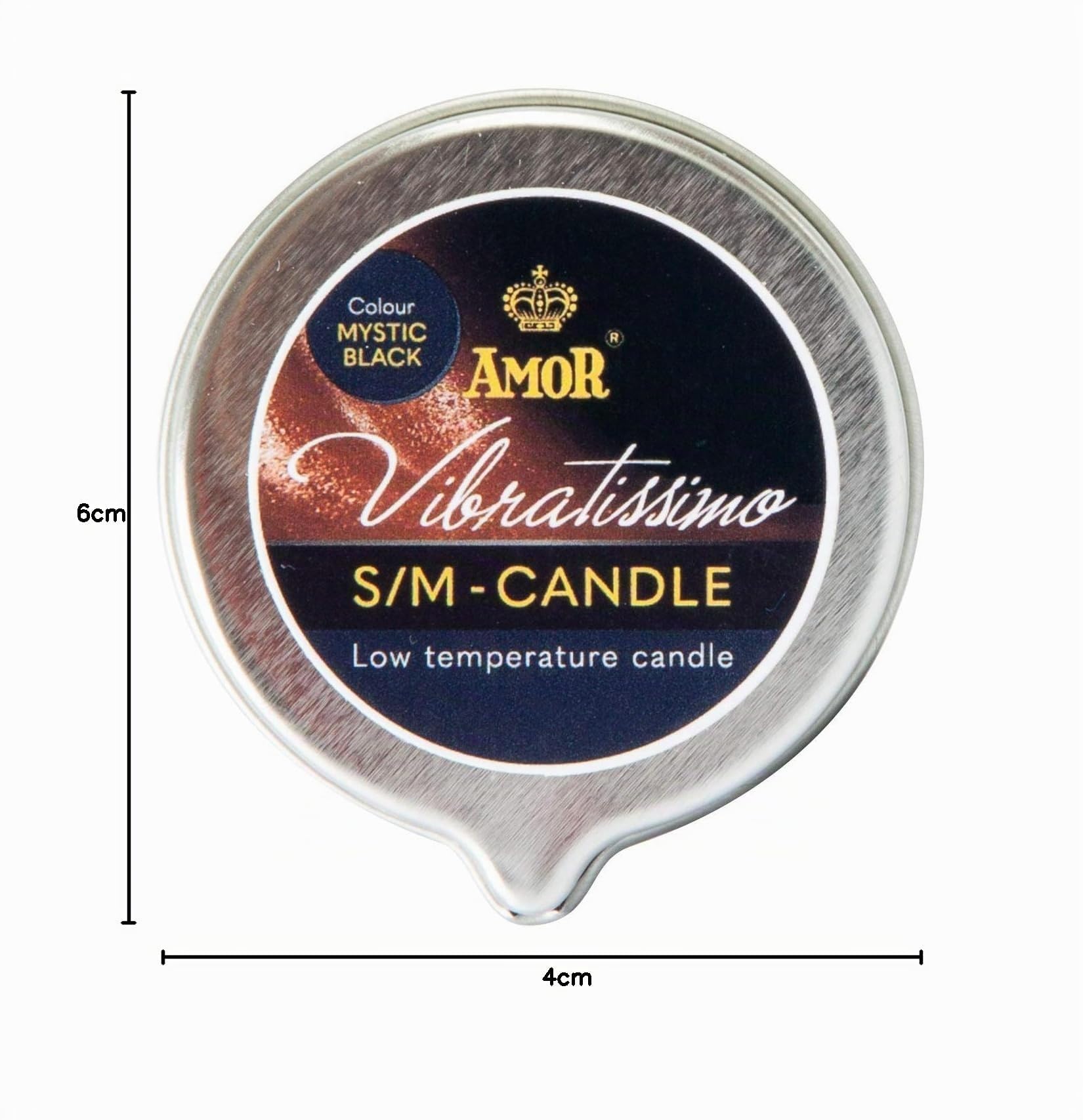 AMOR Vibratissimo Mystic Black Candela Massaggio 50 ml