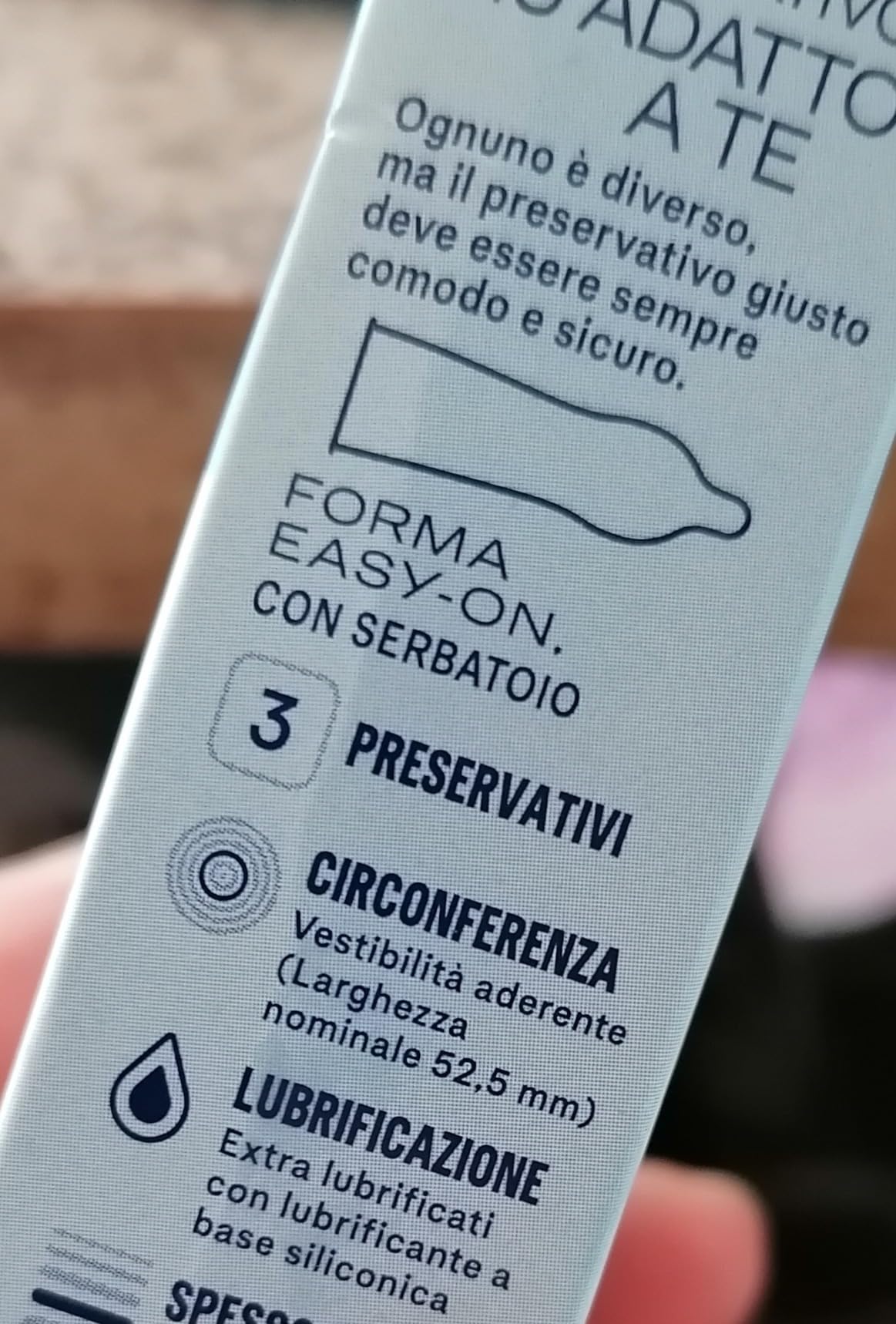 Durex Settebello Jeans preservativi 52.5 mm 3 pezzi aderenti