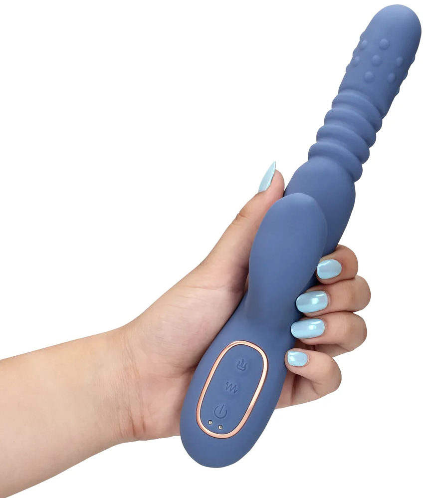Loveline Warming Rotating Beads Thrusting vibratore rabbit riscaldante