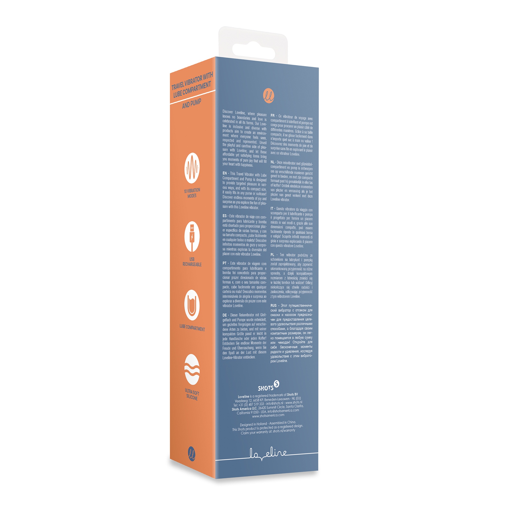 Loveline Travel Vibrator vibratore bullet con dosatore