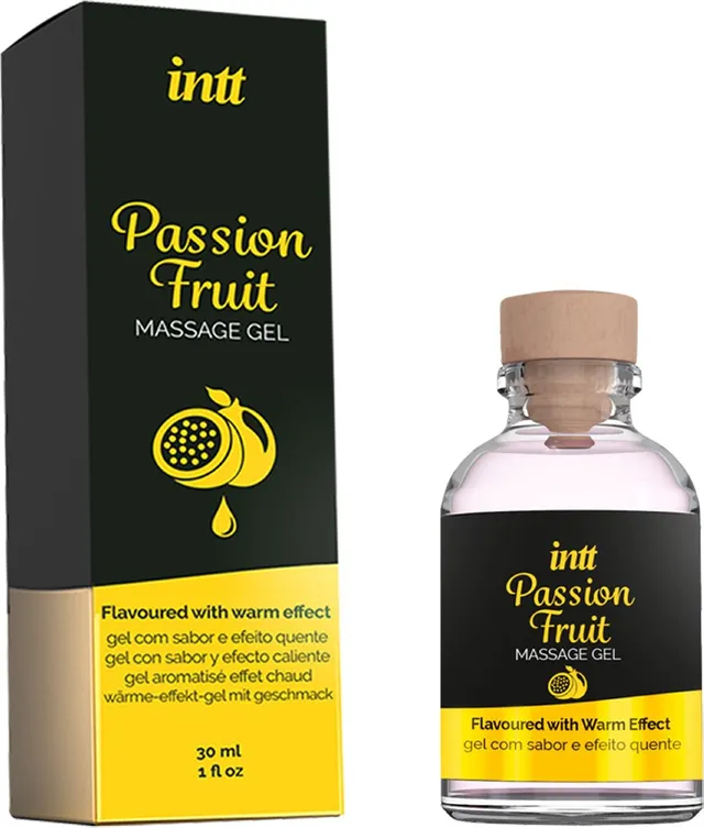 Intt Passion Fruit gel massaggio riscaldante commestibile