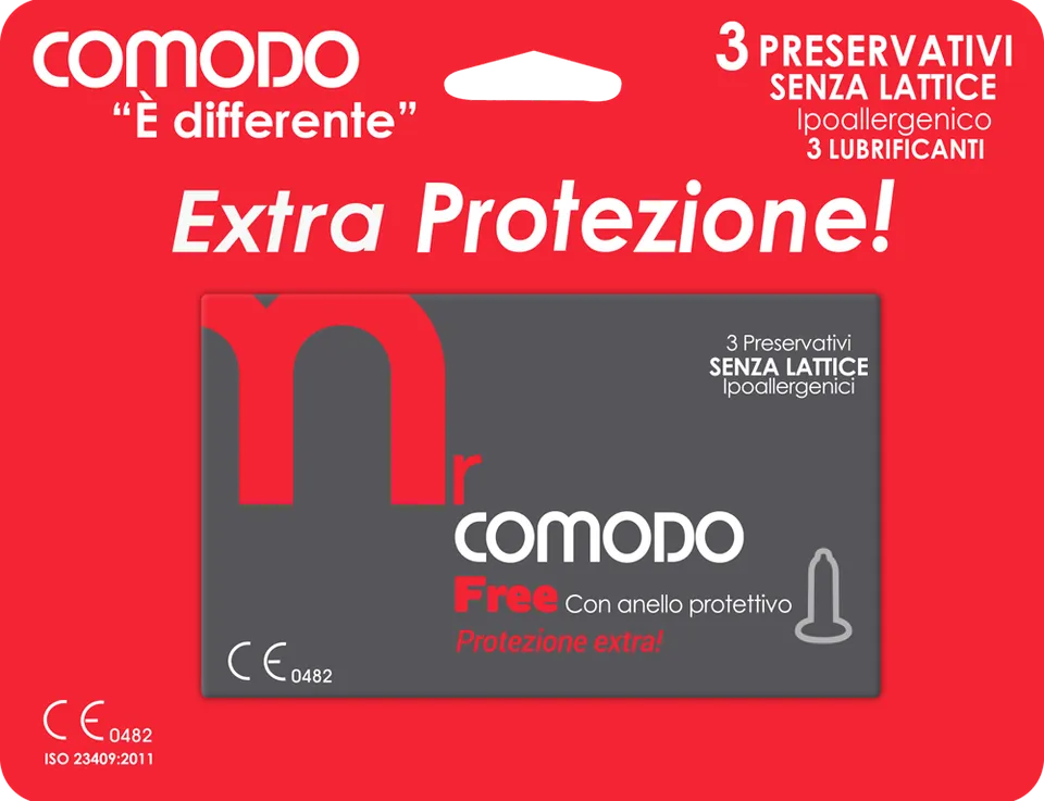 mrComodo Free preservativi anallergici ultrasottili