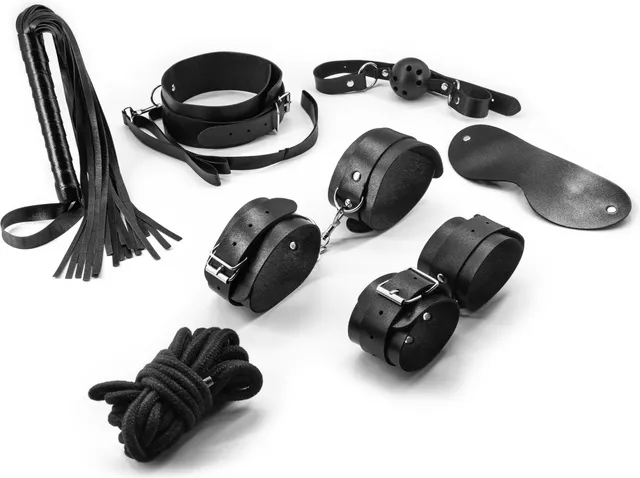 Crushious Punisher kit bondage in similpelle 7 pezzi