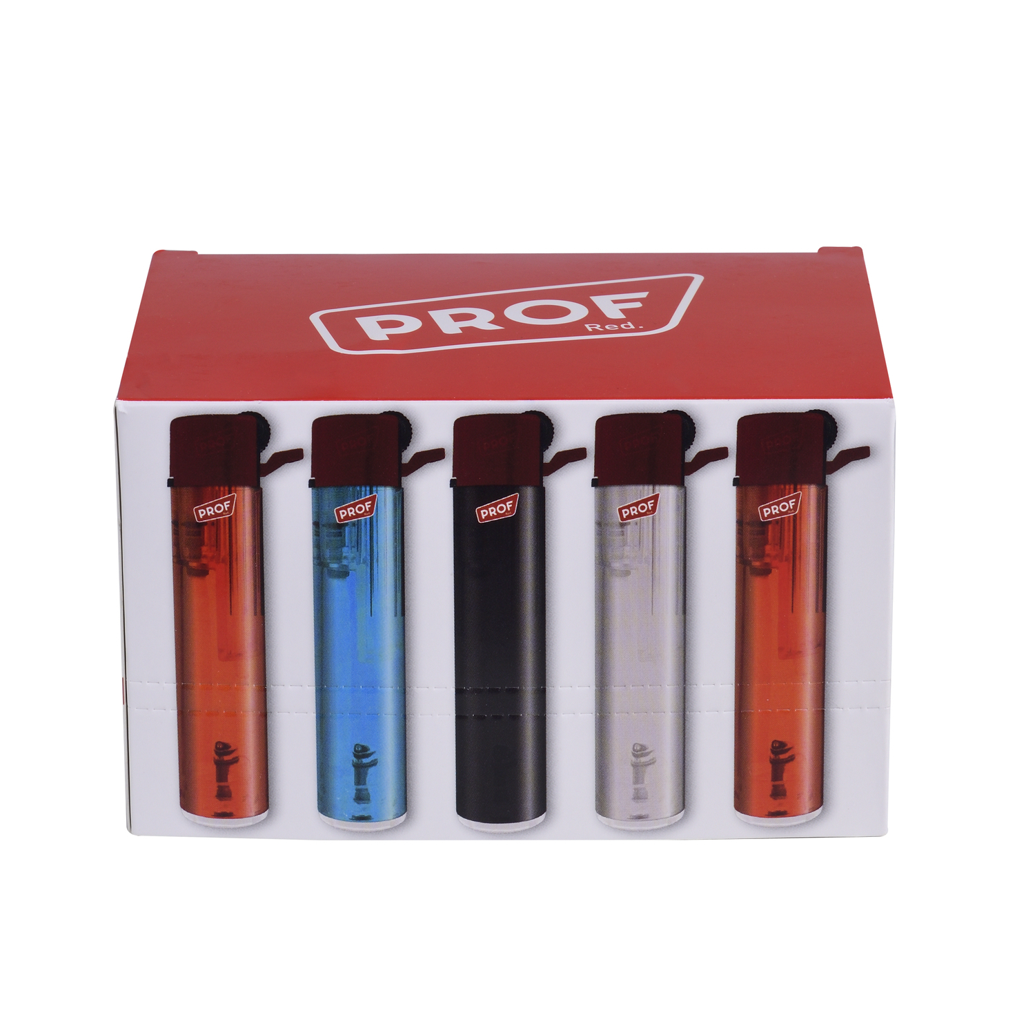 Prof Transparent Flint DL-25 accendini elettronici 25 pz