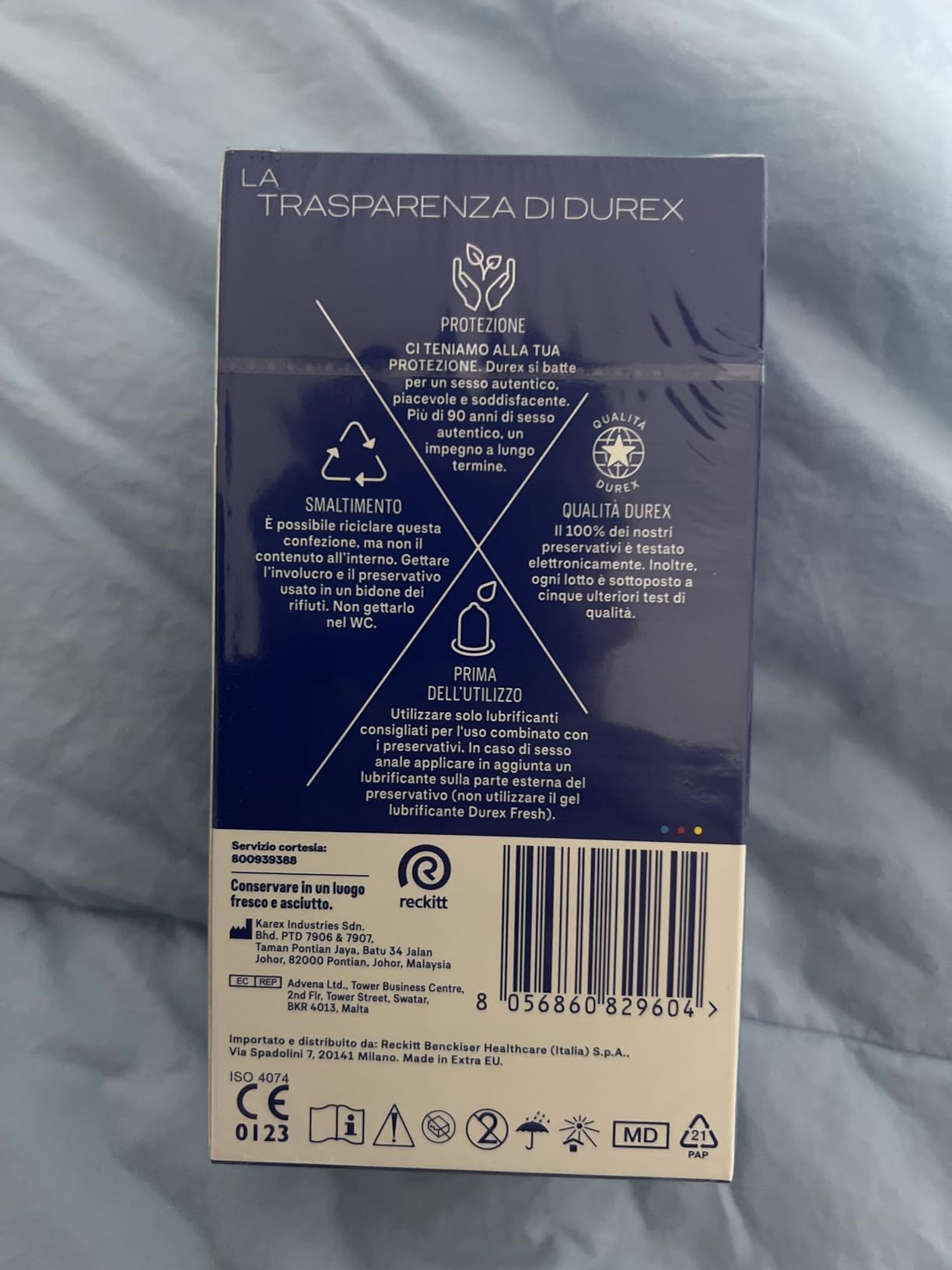 Durex Settebello 2XL preservativi XL 5 pezzi da 60 mm
