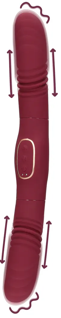 Loveline Double Sided Pulsatore Doppio 33cm Silicone