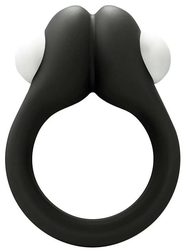 Wooomy Zippy anello vibrante in silicone nero