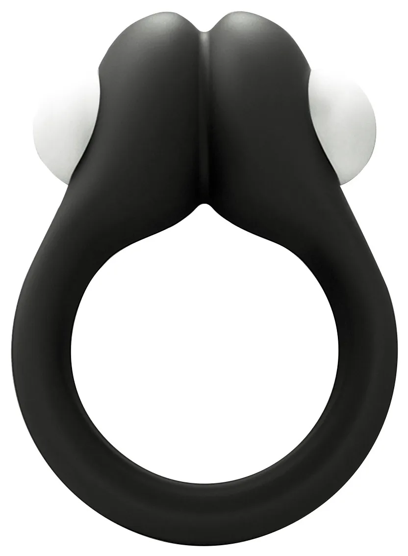 Wooomy Zippy anello vibrante in silicone nero