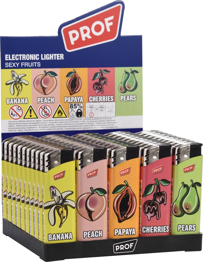 PROF Sexy Fruits accendino elettronico box 50 pezzi