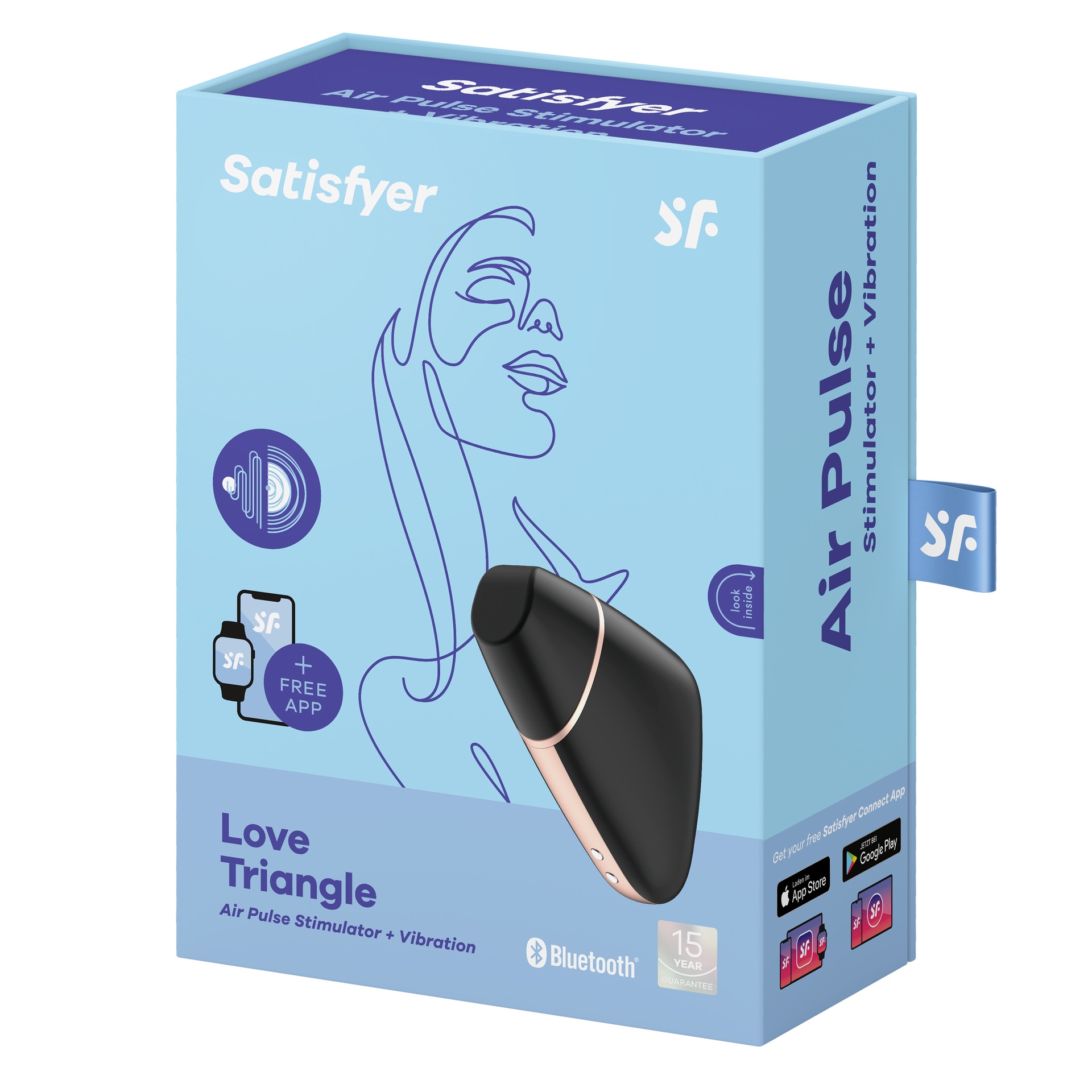Satisfyer Love Triangle succhiaclitoride con app Bluetooth