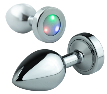 Crushious Borealis Plug Anale Metallo con LED 3 luci