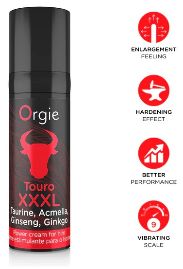 Orgie Touro XXXL gel stimolante uomo vasodilatatore
