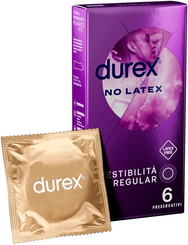 Durex Real Feel preservativi senza lattice 6 pezzi anallergici
