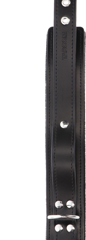 Taboom Heavy D-Ring Collar collare bondage ecopelle nero