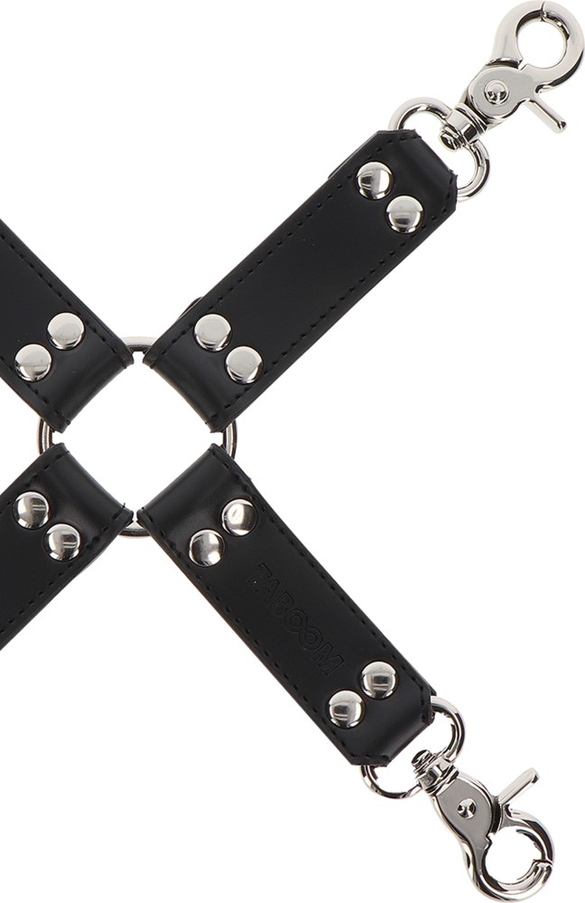 Taboom Hogtie costrittivo polsi caviglie nero ecopelle