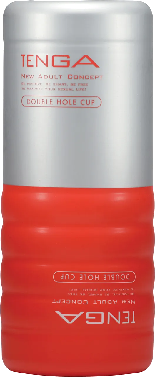 Tenga Double Hole Cup masturbatore monouso rosso