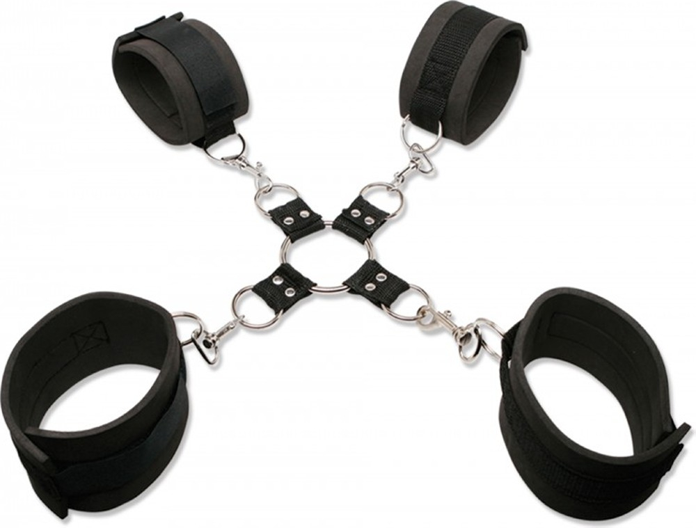 Pipedream Extreme Hog-Tie Kit bondage regolabile con mascherina