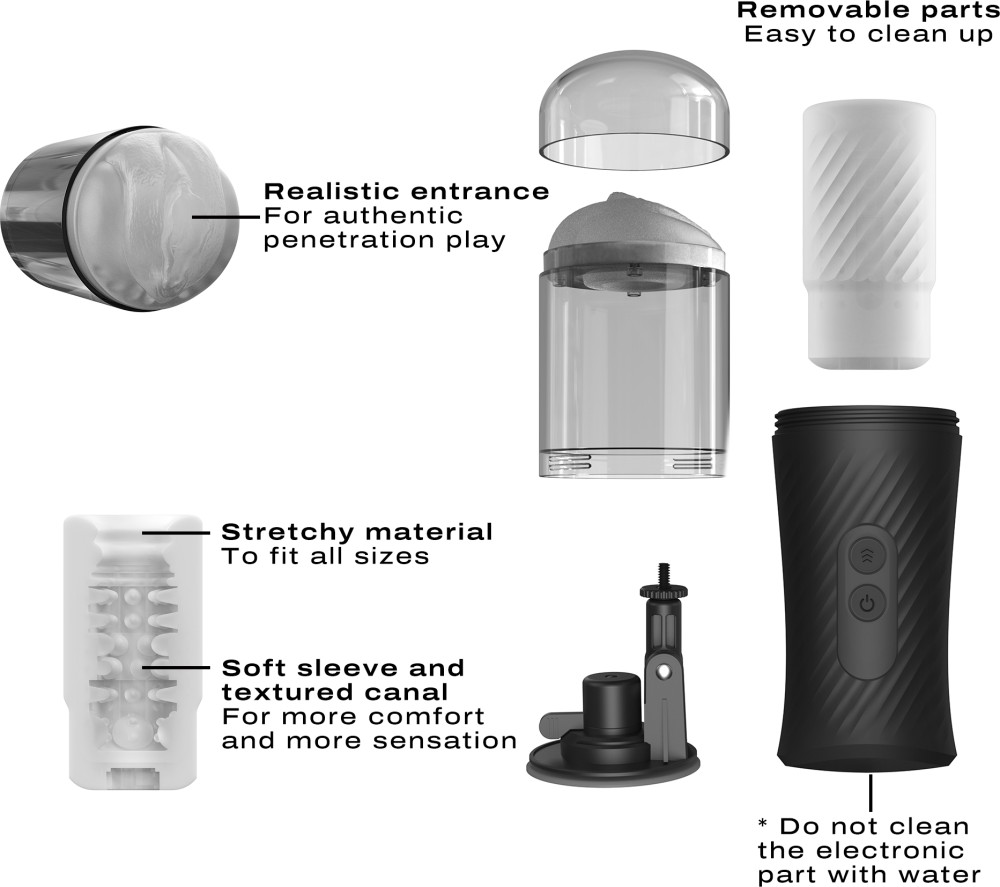 Dorcel Thrust Blow masturbatore automatico 7 modalità