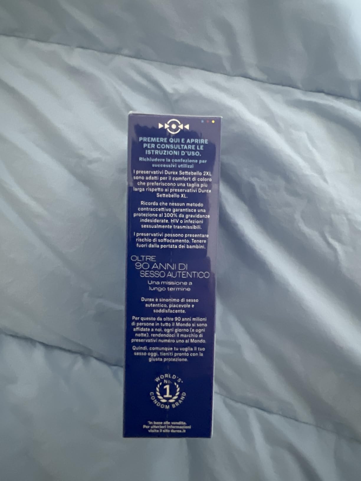 Durex Settebello 2XL preservativi XL 5 pezzi da 60 mm
