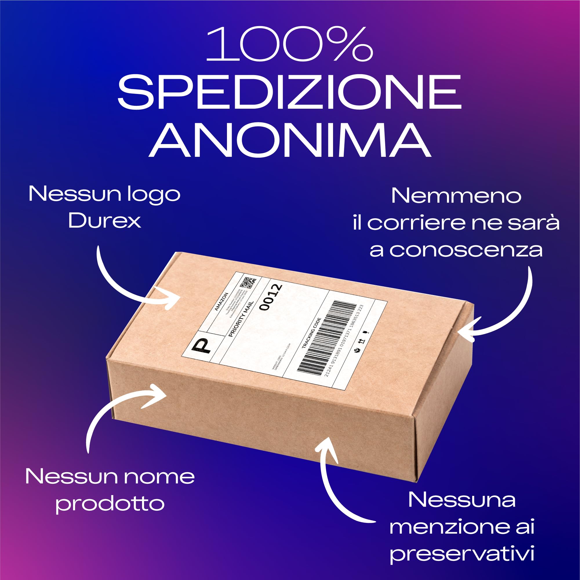Durex Intense Profilattici Stimolanti 6 Pezzi Nervature