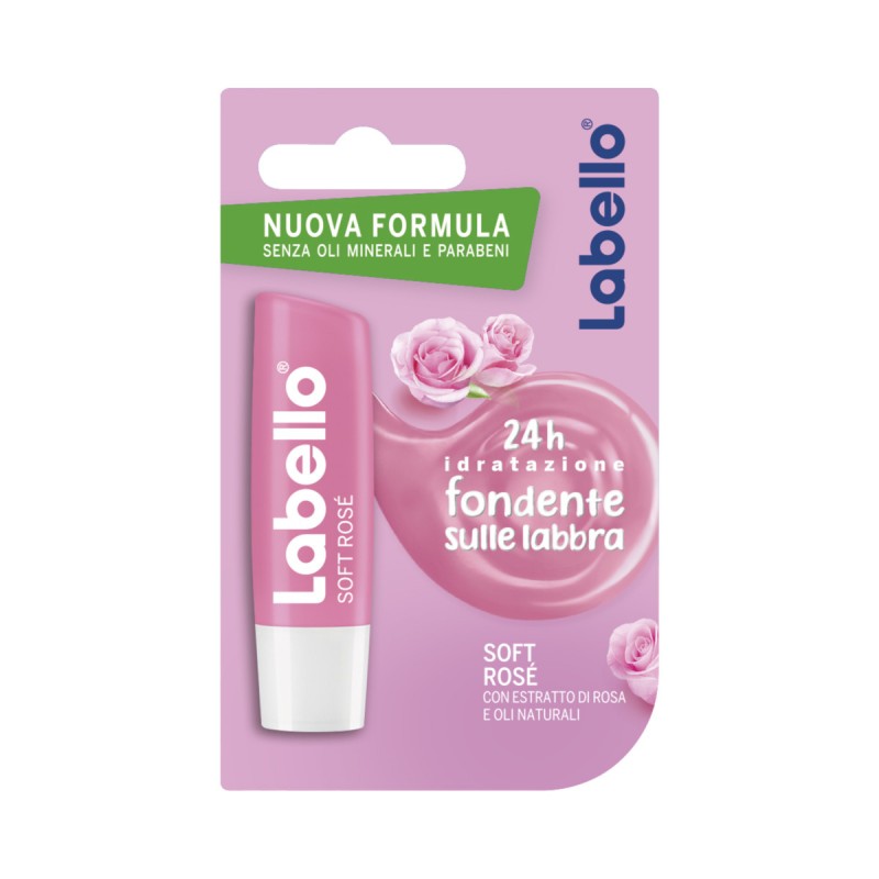 Labello Soft Rosé burrocacao rosa 24h idratante