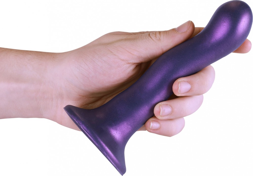 Ouch Ultra Soft Curvy G-Spot Dildo 7" viola 17 cm