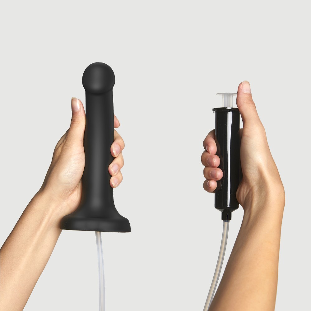 Strap-on-me Squirting Cum dildo semirealistico Nero S eiaculante