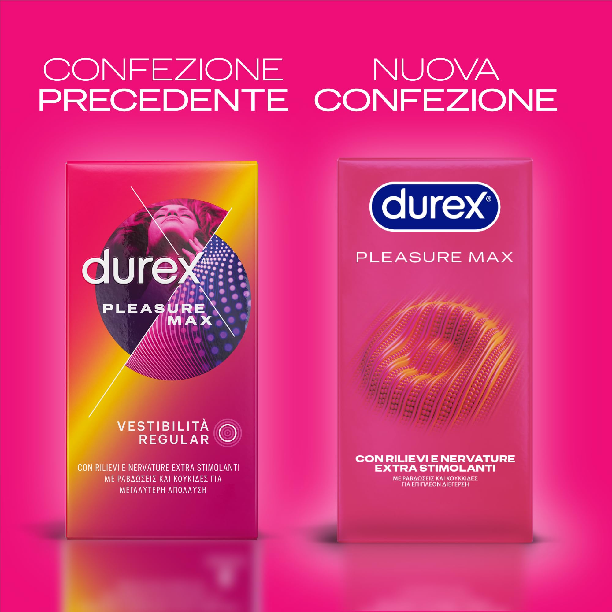 Durex Pleasuremax preservativi 10 pezzi con rilievi