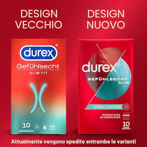 Durex Slim preservativi sottili 20 pezzi aderenti