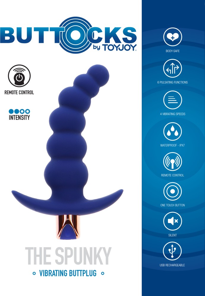 Toyjoy Buttocks The Spunky palline anali vibranti silicone telecomando