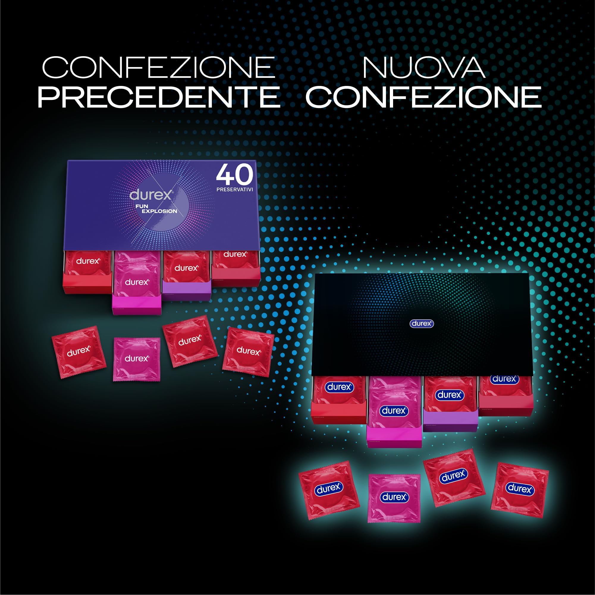 Durex Fun Explosion preservativi mix 40 pezzi stimolanti
