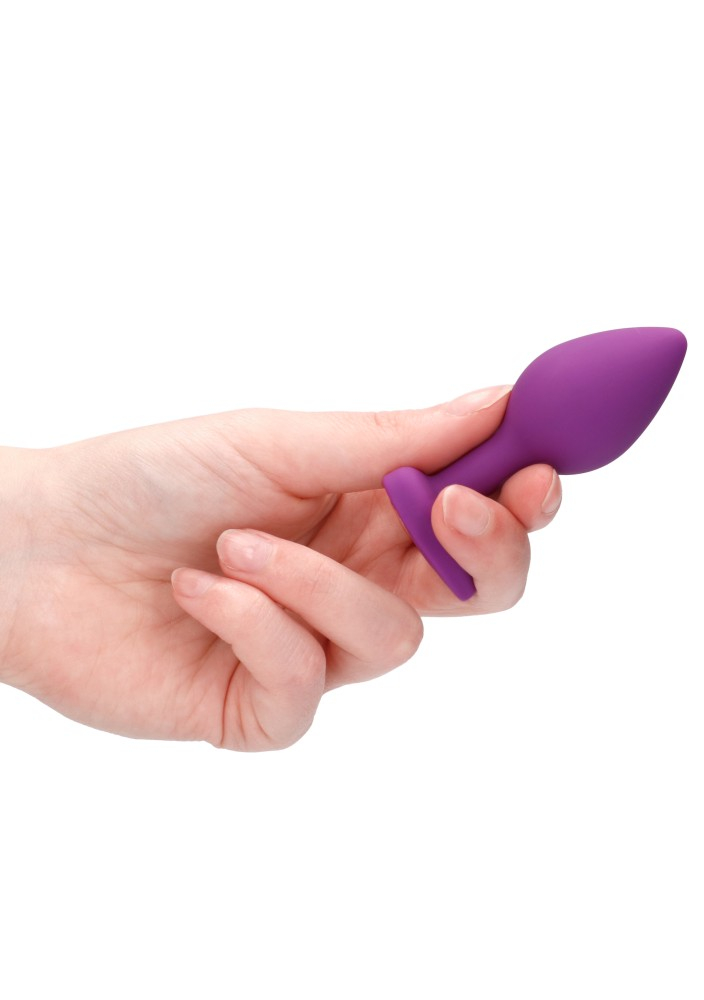 Ouch! Diamond Heart Regular plug anale viola silicone