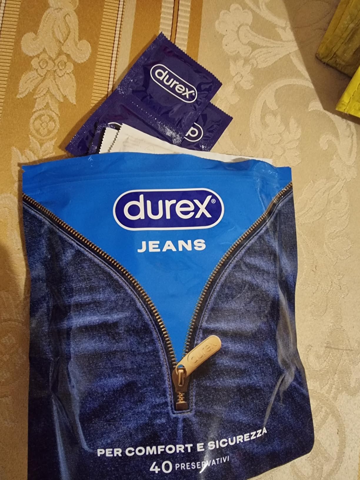 Durex Settebello Jeans preservativi classici 56 mm 40 pezzi regular