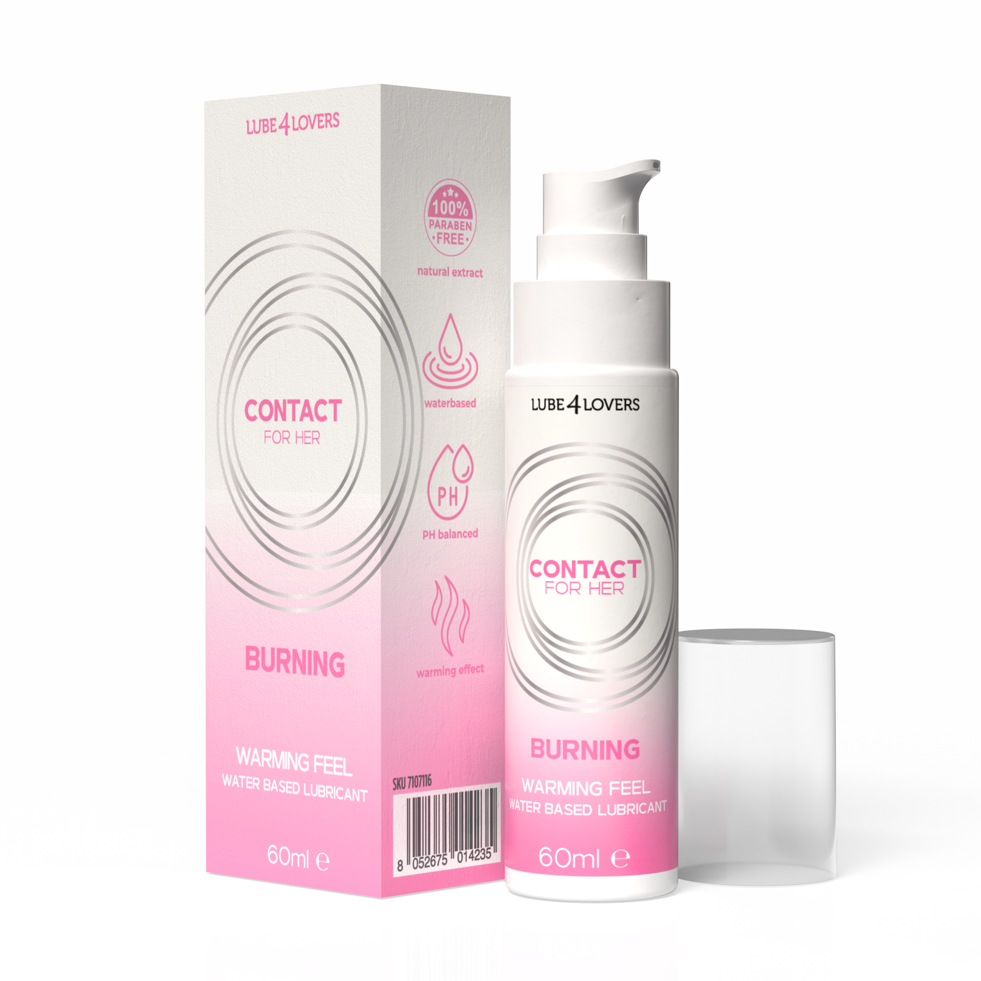 Lube4Lovers Burning lubrificante vaginale 60 ml riscaldante