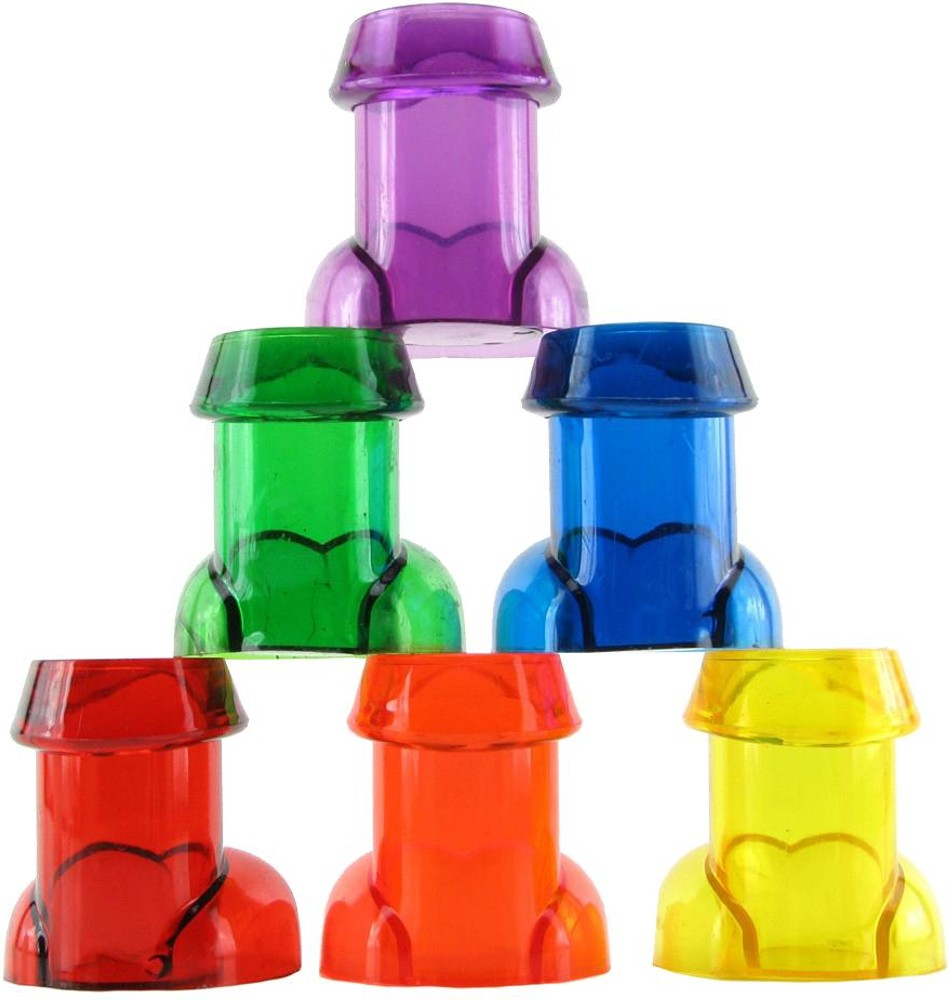 Kheper Games Rainbow Shot Glass bicchierini 6 pezzi pene