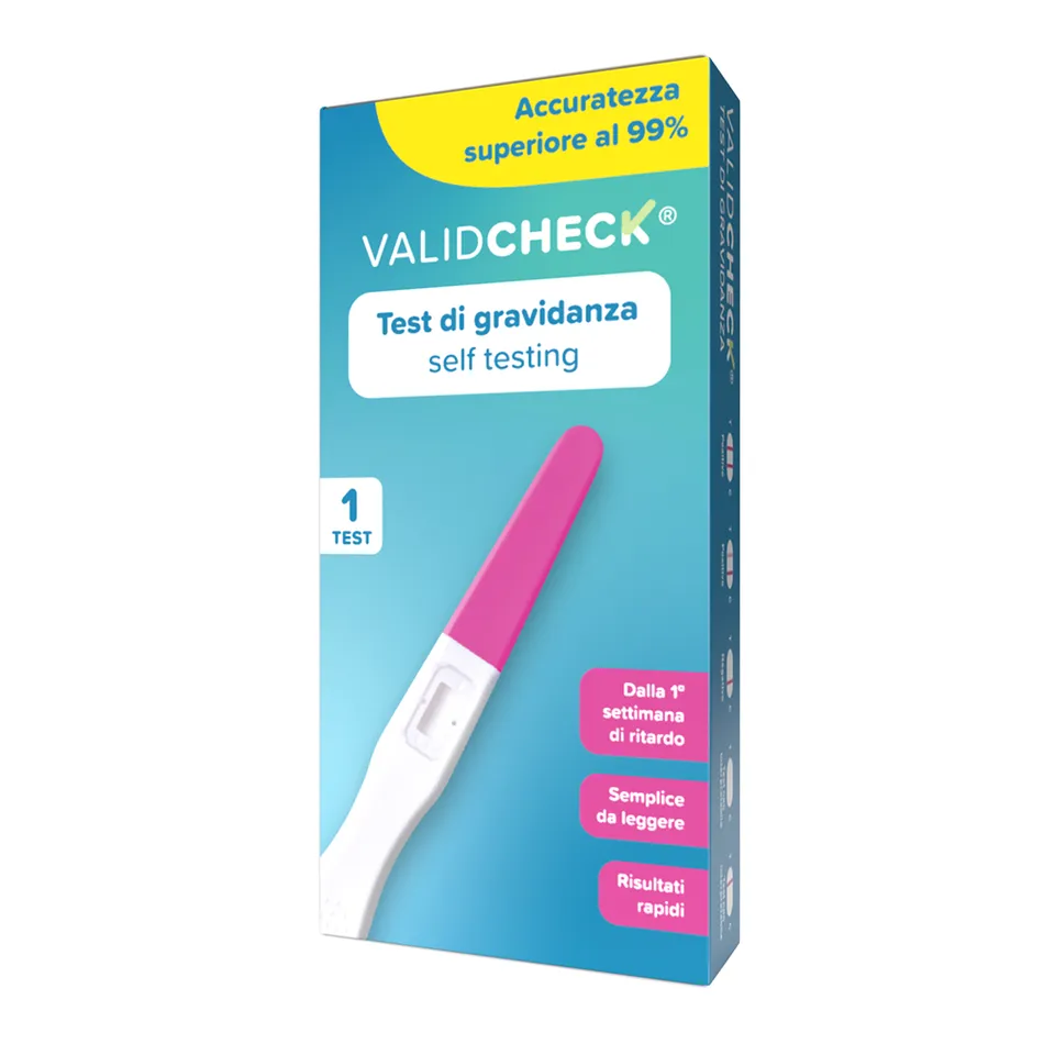 Valid Check test di gravidanza stick 1 pezzo precoce