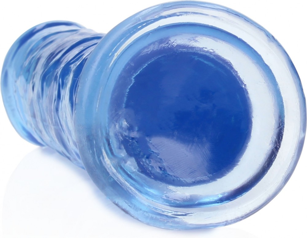 RealRock Straight Suction Cup 7 dildo realistico blu