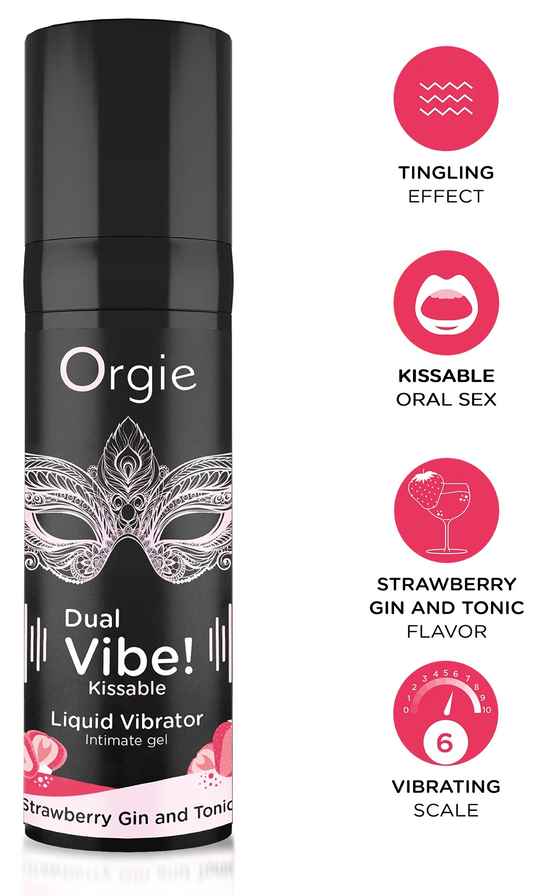 Orgie Dual Vibe Strawberry Gin Tonic gel stimolante edibile
