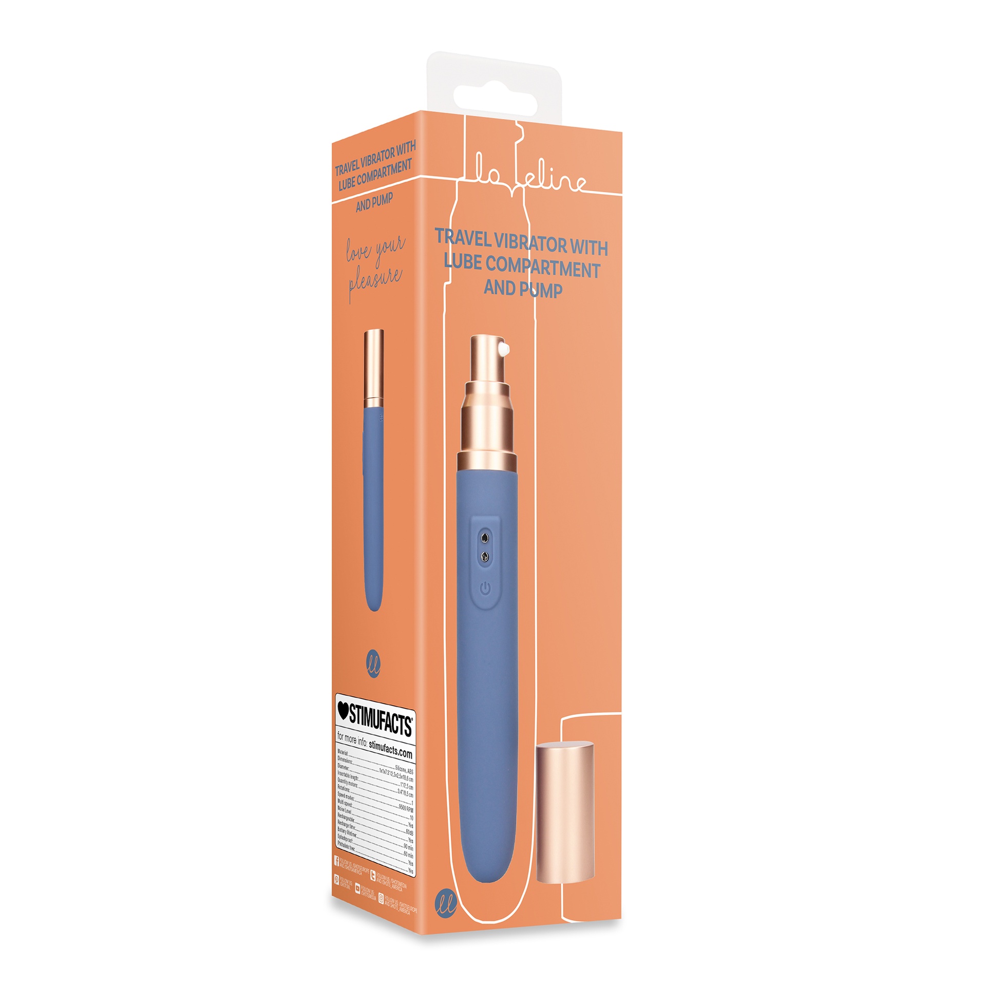 Loveline Travel Vibrator vibratore bullet con dosatore